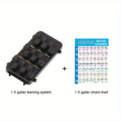1pc Vocal Guitar Chord Trainer, Suitable for Beginners - Portable Guitar Learning System, Easy-to-use Chord Charts, Compact Folk Guitar Practice Tool, Suitable for Beginners, Compatible with Vocal Guitar - Suitable for Home, Studio or On-the-go Pract