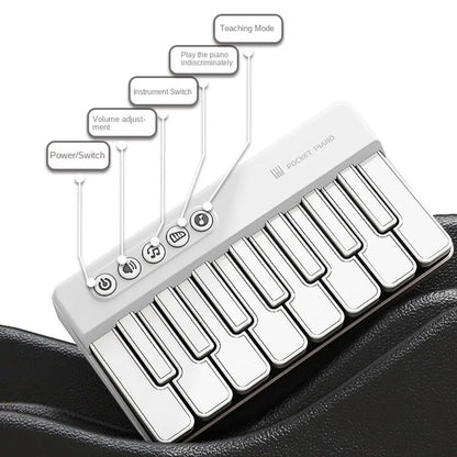 Mini Piano Keyboard, 36V, Portable, Electronic for Basic Music Play And Portable Beginner