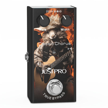 Guitar Effects Pedal, Crunch Distortion, True Bypass, Vintage for Electric Guitar Or Bass