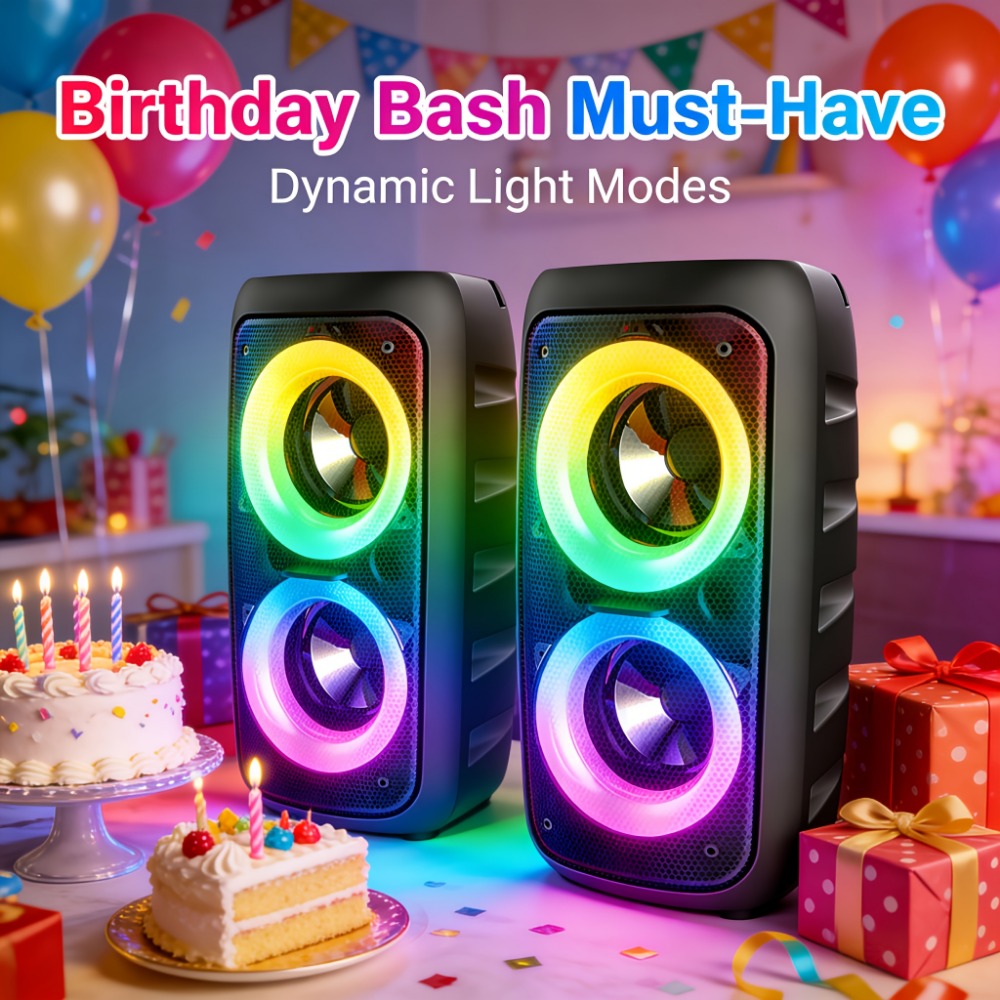 Portable PA Speaker, Sleek Compact, Wireless, USB, Karaoke, Sleek for Parties and Karaoke