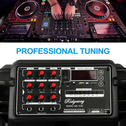 Portable PA Speaker, Wireless, Portable, 5000W, Subwoofer for Parties and Karaoke
