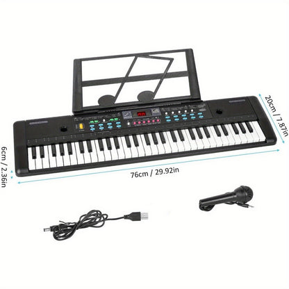37Key Electronic Keyboards Digital Piano Music Keyboard With Microphone Sheet Stand For Birthday And Christmas Gift