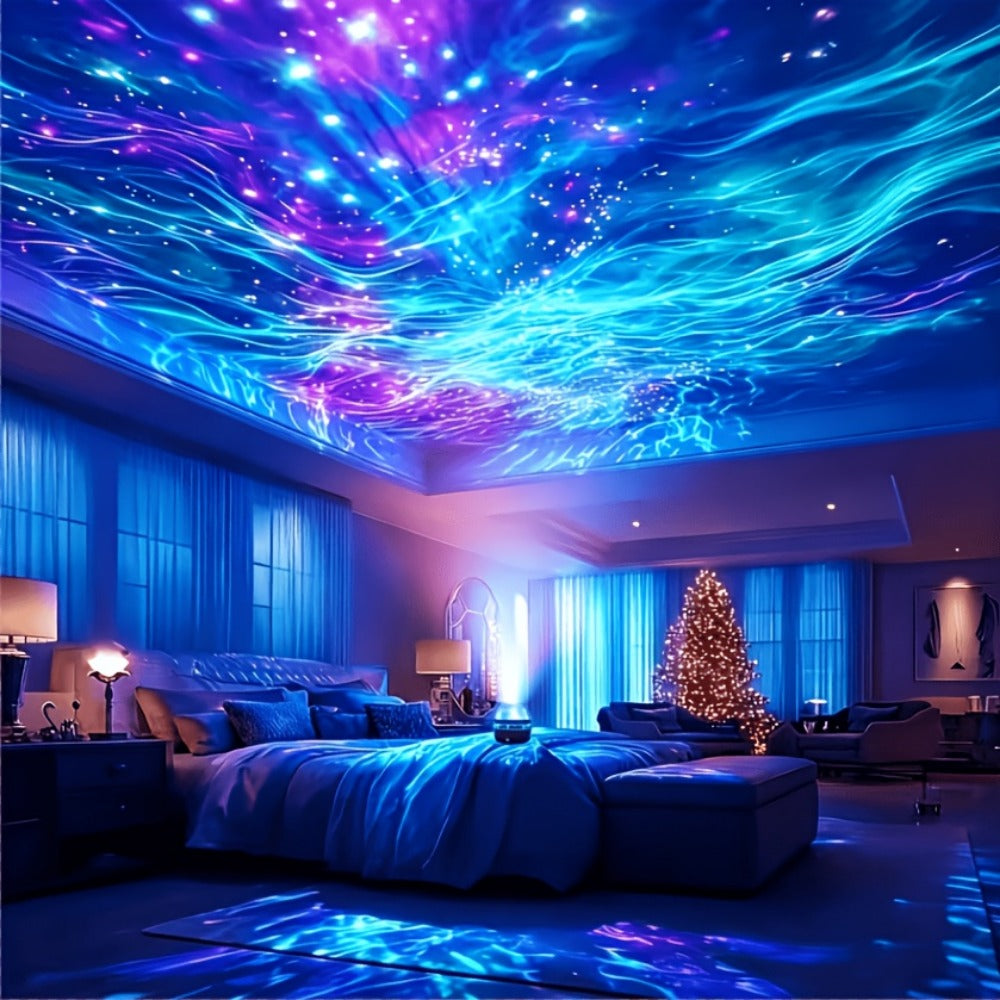17-Color Star Projector Night Light with Remote, Timer and USB Power