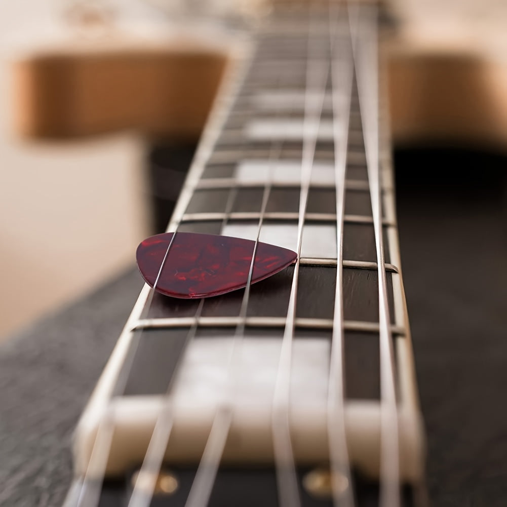 100pcs Guitar Picks, Unique Guitar Gift for Bass, Electric & Acoustic Guitars Includes 0.46Mm, 0.71Mm, 0.96Mm