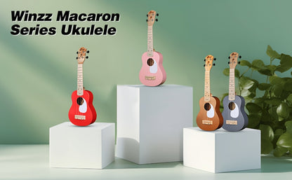 Soprano Ukulele, Portable, 21 Inch, WINZZ, TG-U2, Inch for Lessons and Practice