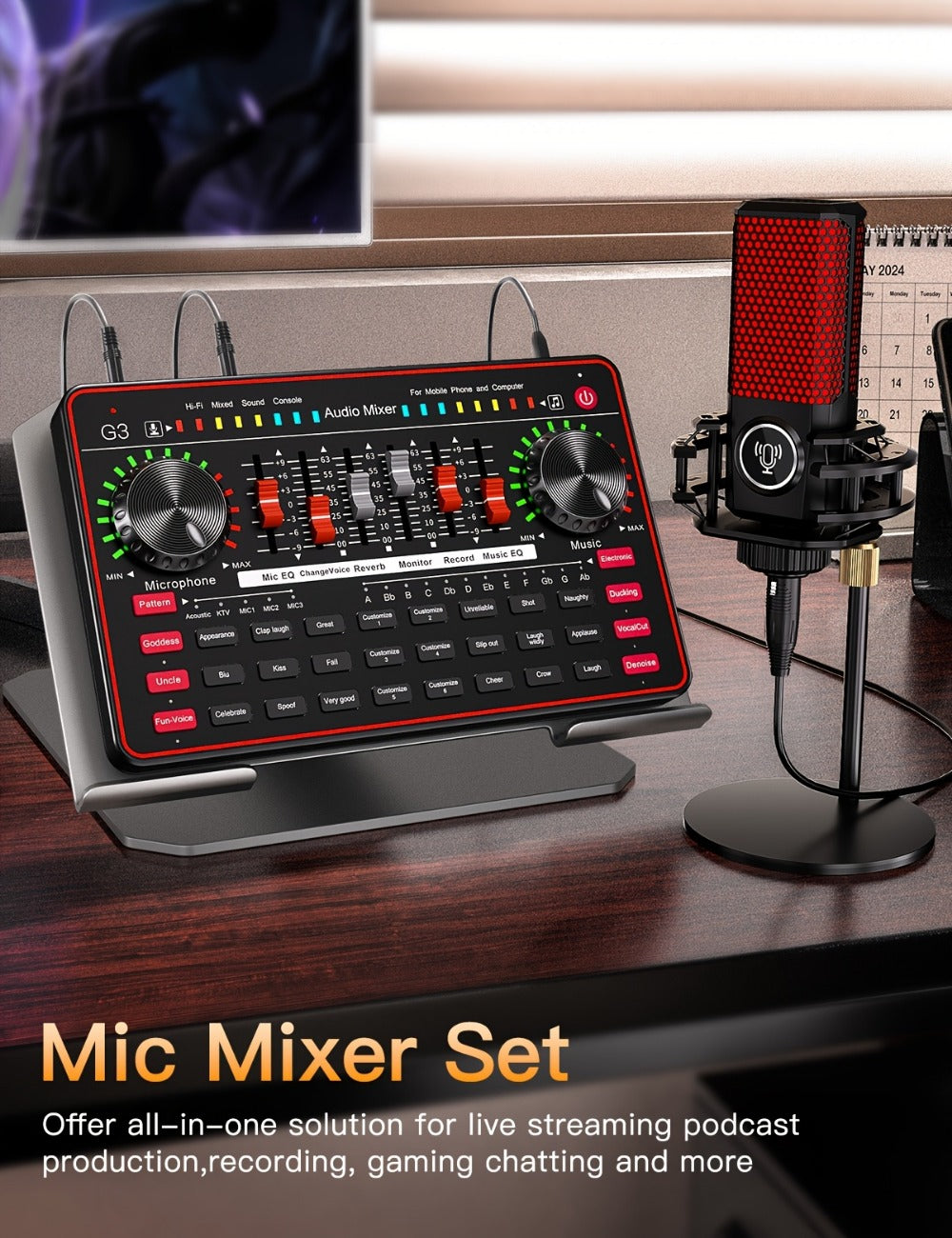 Portable Karaoke System, Wireless, USB, Podcast, Influencer, KOL for Parties and Karaoke