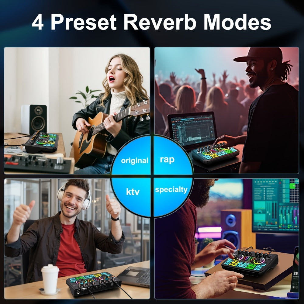 Portable Karaoke System, 36V, USB, Rechargeable, Professional, Podcast for Parties