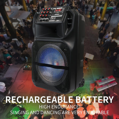 Portable PA Speaker, Wireless, Portable, 5000W, Subwoofer for Parties and Karaoke