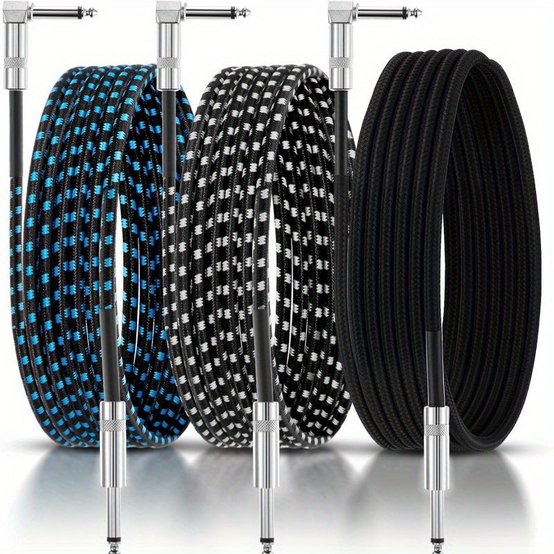 High-End High-Fidelity, Durable And Compatible Guitar Cable, Male-To-Male Straight Bending Type, 59.06inch, 118.11inch, 236.22inch, Electric Guitar, Bass, Folk Music, Electric Box, Guitar Noise Reduction Cable, Audio Cable