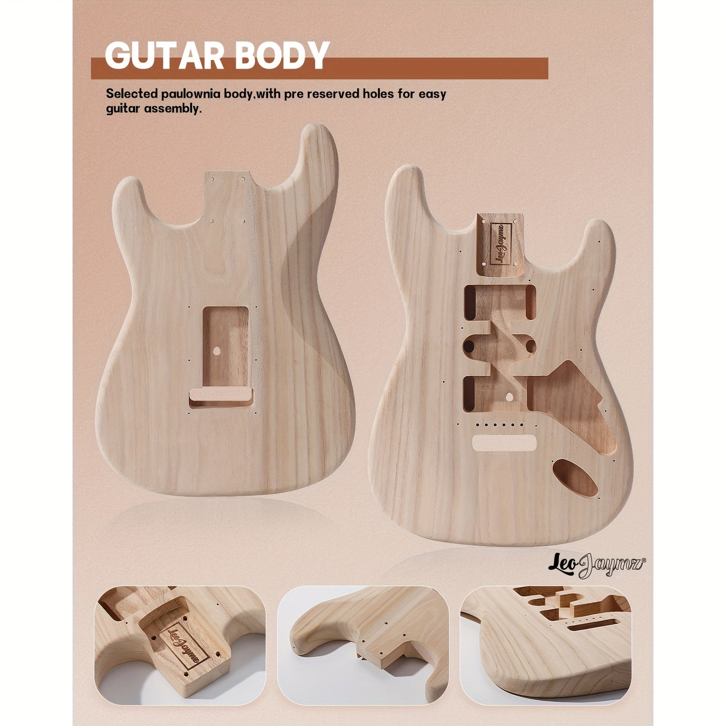 Leo Jaymz Electric Guitar Kits Multiple Model Options