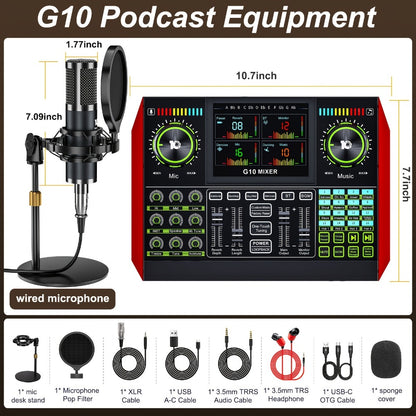 Audio Mixer, USB, Stereo, Sound, Board, Console for Live Sound