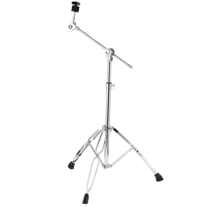 Tambourine Stand Upright And Boom Tambourine Stand Dual Legs with Adjustable Height And Angle, Drum Set Tambourine Stand Heavy Duty Boom/Upright Combo with Rubber Feet for 14-20 Inch Tambourines