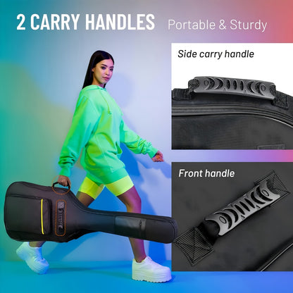 Guitar Case, Adjustable, 39 Inch, Inch, Backpack, Acoustic for Storage and Travel