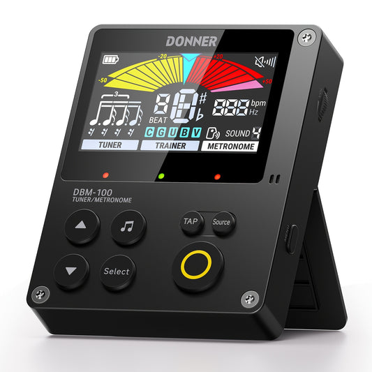Donner Portable Digital Metronome 4 Metronome Modes With Trainer Rhythm Mode For Guitar, Bass, Piano, Ukulele, Violin