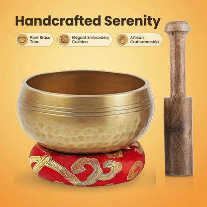 Singing Bowl Set, 3. 15 Inch Sound Bowl Meditation Bowl Meditation Sound Bowl Handcrafted In Nepal for Healing And Mindfulness