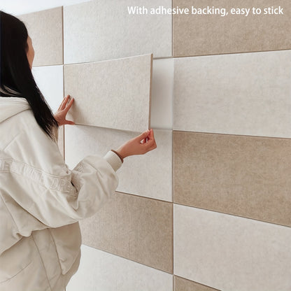 6pcs Acoustic Panels Self-Adhesive with Adhesive Backing, 26. 3" X 12" X 0. 4" Decorative Sound Proof Panels, Wall And Ceiling Acoustical Treatment Tiles, Art Acoustic Panels, Great to Reduce Echo And Noise for Home And Office