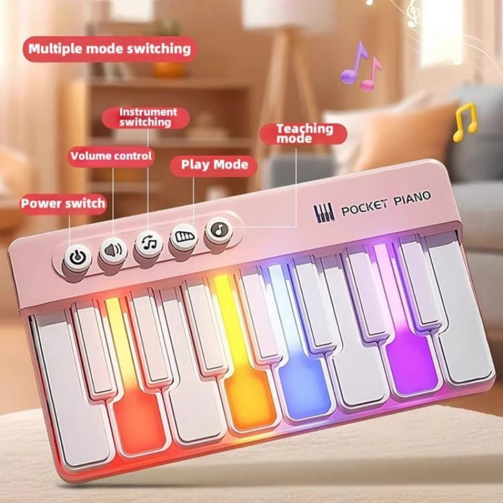 Mini Piano Keyboard, 36V, Portable, Electronic for Basic Music Play And Portable Beginner