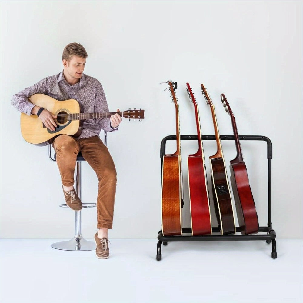Guitar Stand, Foldable, Portable, Holder, Rack, Folding for Holding And Displaying Guitars