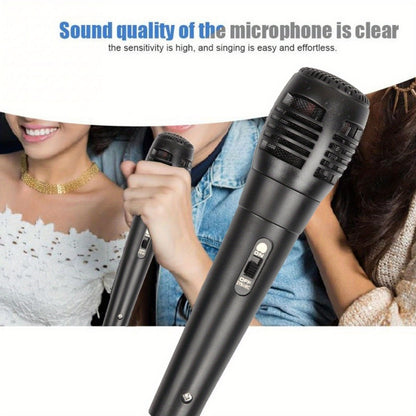 Portable Karaoke System, 3.5mm, Handheld, Wired, Microphone for Parties and Karaoke