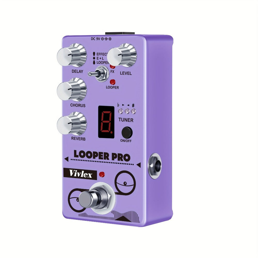 Guitar Effects Pedal, Looper Pro, True Bypass, Looper, Pro for Electric Guitar Or Bass