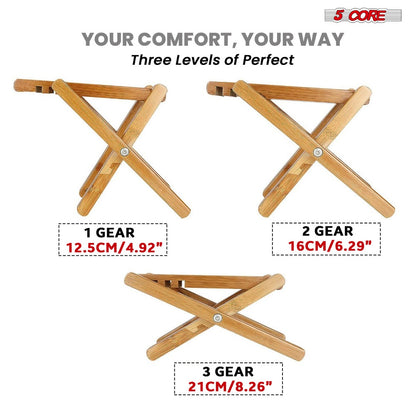 Guitar Footstool, Foldable, Adjustable for Supporting Classical Or Acoustic Guitar Posture