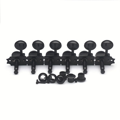 SAPHUE 6pcs Chrome Inline Guitar Locking Tuners - Vintage for Style, Easy Install, for ST And TL Electric/Folk/Acoustic Guitars
