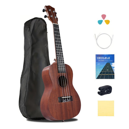 Soprano Ukulele, Beginner, Kit, Guitar for Lessons and Practice