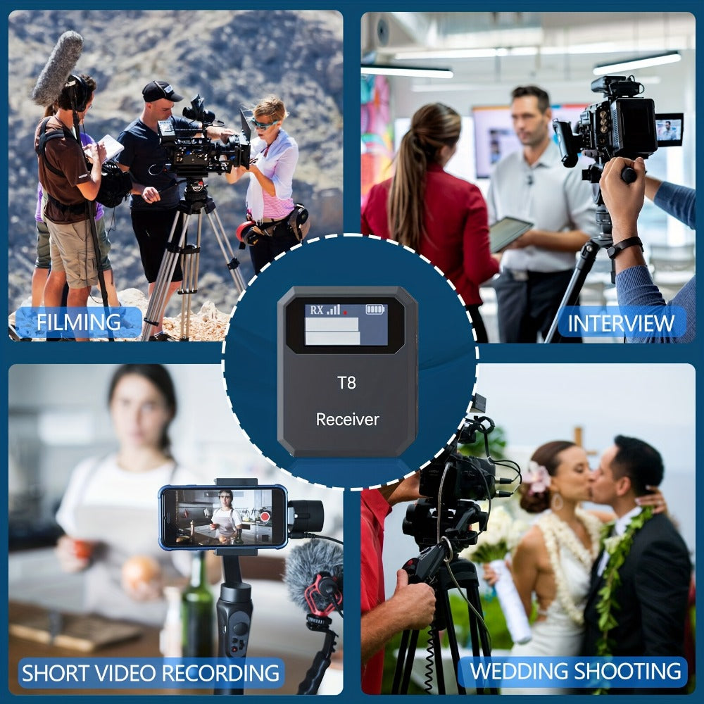 Recording Microphone, Wireless, 2.4 GHz Wireless, 2.4GHz for Recording and Streaming