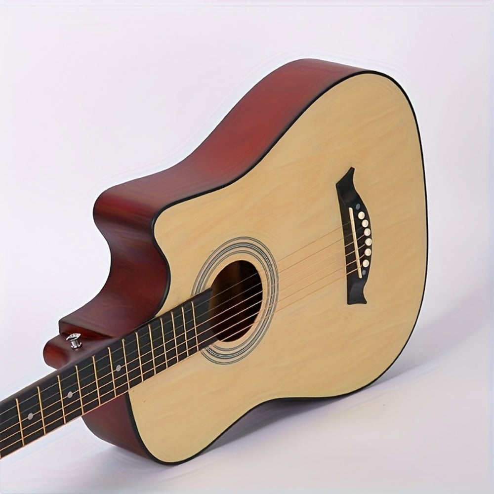 Acoustic Guitar, Black, 38 Inch, Inch, Beginner, Set for Lessons and Practice