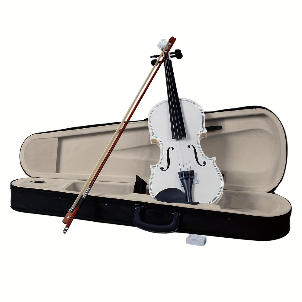 Full Size Violin shown in the white violin, 4/4 option