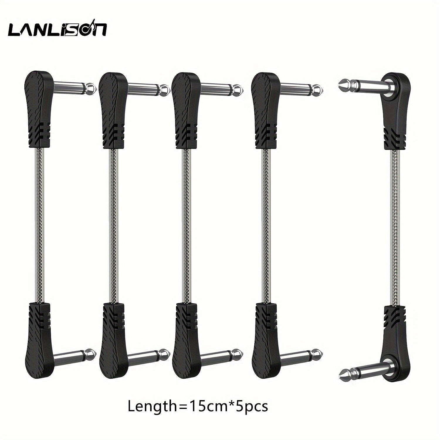 Guitar Pedal Patch Cable Set shown in the 5.91inch*5PCS option