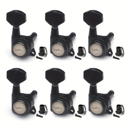 Guitar Tuning Peg Set shown in the Black 6 Right option