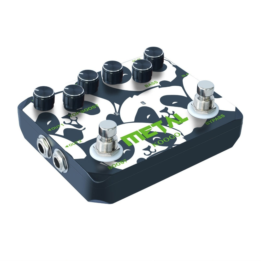 Heavy Metal Distortion Guitar Pedal, Realize The Sounds Of Metal, Rock And Punk, Muff Top Boost Distortion Guitar Effect Pedal With 80s Or 90s Metal Sounds And Earphone Useable Output Ture Bypass, Note That The Power Supply Is Not Included.