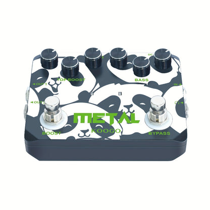 Heavy Metal Distortion Guitar Pedal, Realize The Sounds Of Metal, Rock And Punk, Muff Top Boost Distortion Guitar Effect Pedal With 80s Or 90s Metal Sounds And Earphone Useable Output Ture Bypass, Note That The Power Supply Is Not Included.