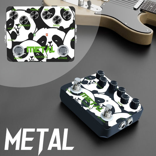Heavy Metal Distortion Guitar Pedal, Realize The Sounds Of Metal, Rock And Punk, Muff Top Boost Distortion Guitar Effect Pedal With 80s Or 90s Metal Sounds And Earphone Useable Output Ture Bypass, Note That The Power Supply Is Not Included.