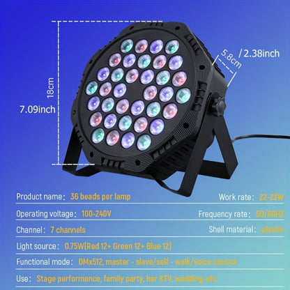 LED Stage Light shown in the 12pcs option