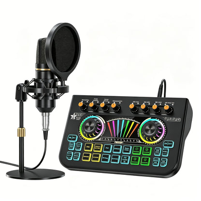 Portable Karaoke System shown in the X3-BM700 mic Mixer set option