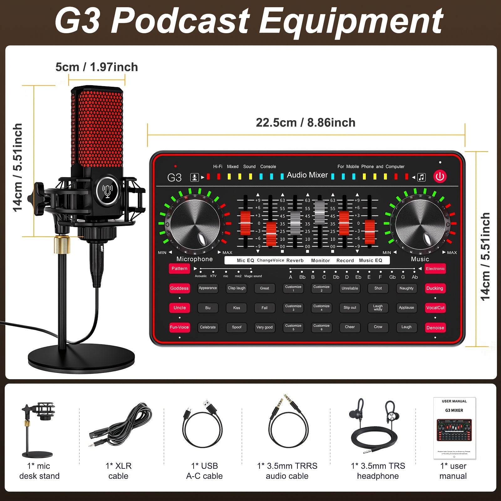 Portable Karaoke System shown in the G3 Mic Set option