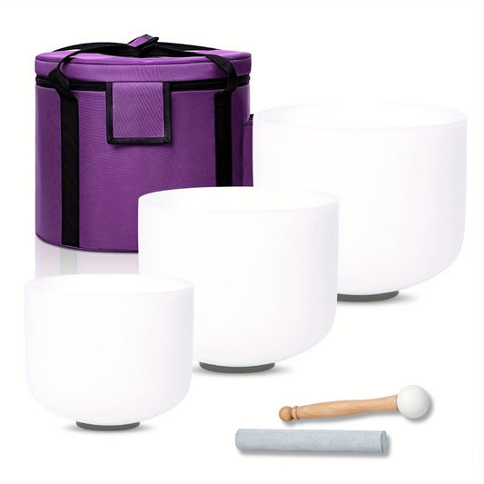 Quartz Crystal Singing Bowl Set shown in the main product view
