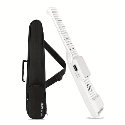 SG7 Smart Digital Guitar with LCD shown in the SG7 WHITE+ BAG option
