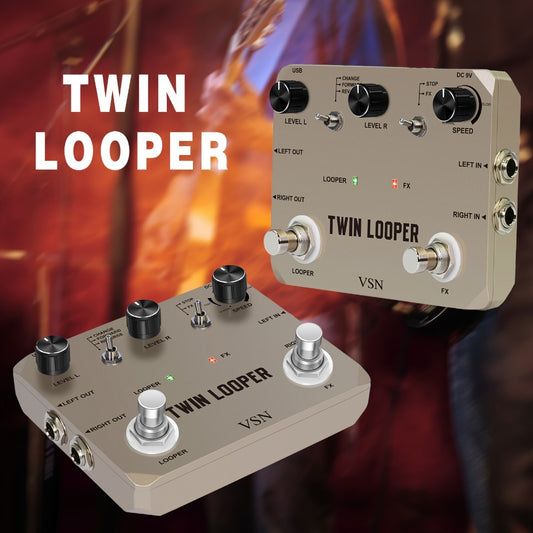 VSN Twin Looper Guitar Pedal shown in the main product view
