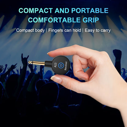 Wireless Guitar System 2.4GHz Wireless Guitar Transmitter Receiver Rechargeable Audio Wireless Transmitter 2 Modes, Rechargeable Li-Battery, 100ft Range, 10H, Plug & Play for Electric Guitar, Bass, Violin, Keyboard detail image - detail vie