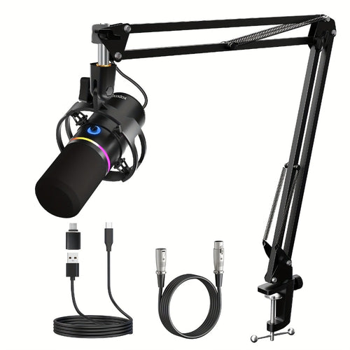 XLR and USB Dynamic Microphone Kit shown in the main product view